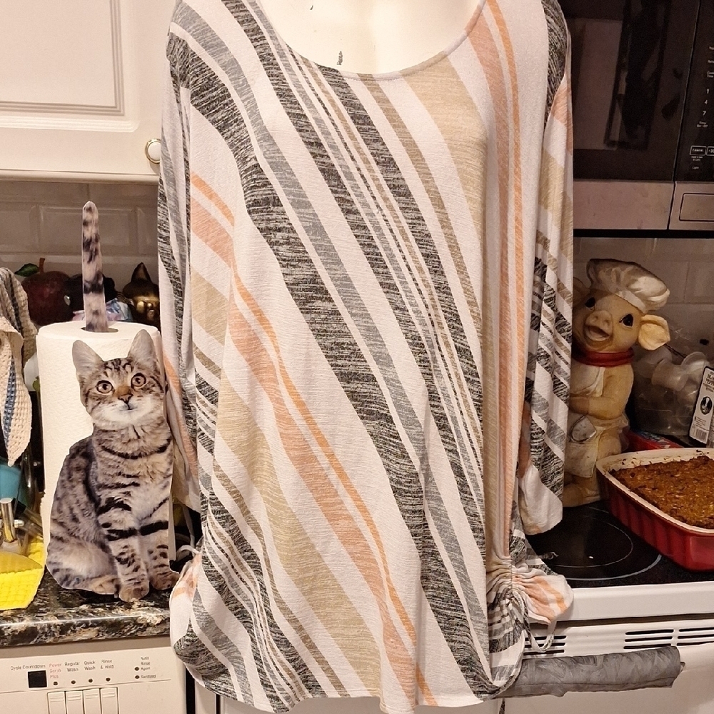 e Susan Graver Oversized Long Sleeve Tunic Size 5X